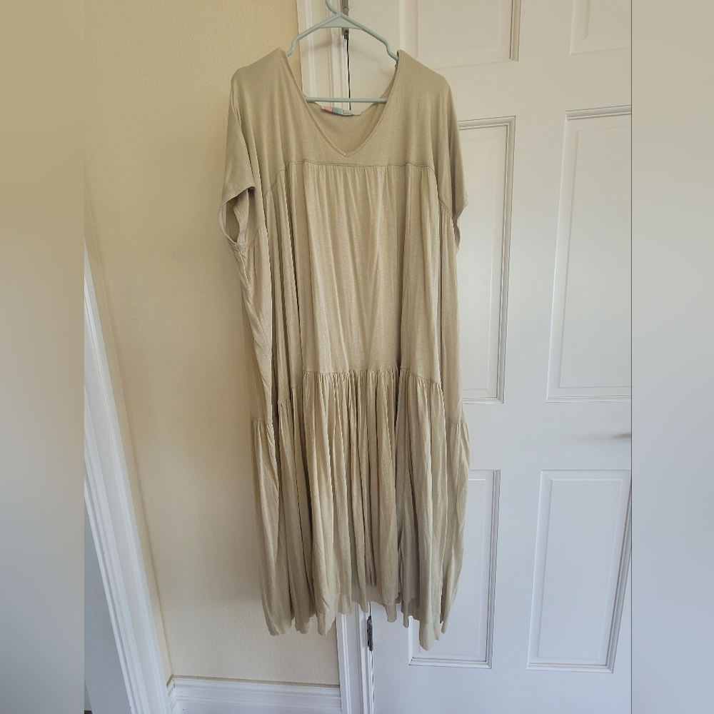 Free People FP Beach Just Add Sun Maxi in Parchment Sz Small